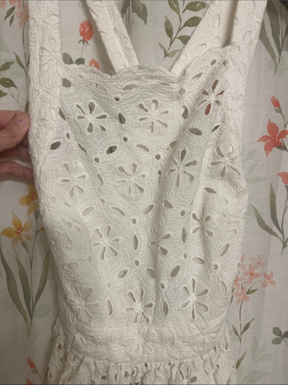 Zimmermann Cream Eyelet Tie-Waist Halter Top - SIZE 1 - Picture 10 of 14